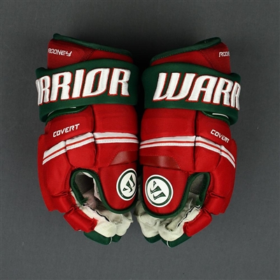 Kevin Rooney - Game-Worn Heritage Gloves - 2019-20 NHL Season