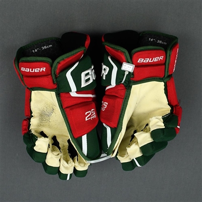 Damon Severson - Game-Worn Heritage Gloves - 2019-20 NHL Season