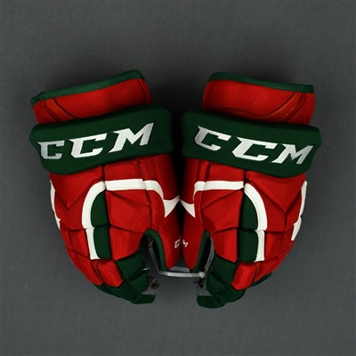 Matt Tennyson - Game-Worn Heritage Gloves - 2019-20 NHL Season