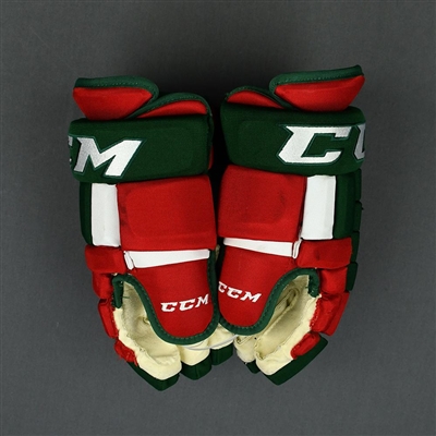 Miles Wood - Game-Worn Heritage Gloves - 2019-20 NHL Season
