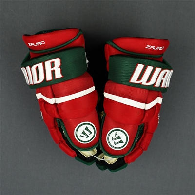 Travis Zajac - Game-Worn Heritage Gloves - 2019-20 NHL Season