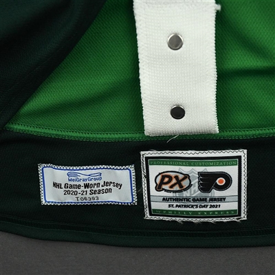 Philippe Myers - St. Patrick's Day Warm-Up Worn Autographed Jersey 