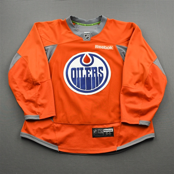 Andrej Sekera - Edmonton Oilers - Practice-Worn Jersey - 2016-17 NHL Season