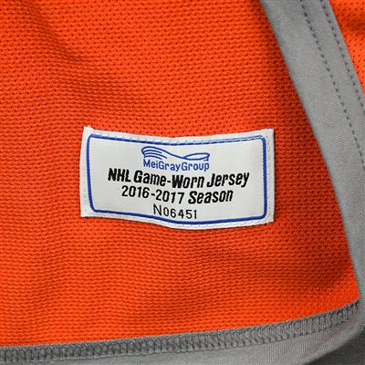 Andrej Sekera - Edmonton Oilers - Practice-Worn Jersey - 2016-17 NHL Season