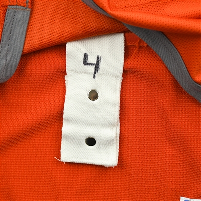 Kris Russell - Edmonton Oilers - Practice-Worn Jersey - 2016-17 NHL Season