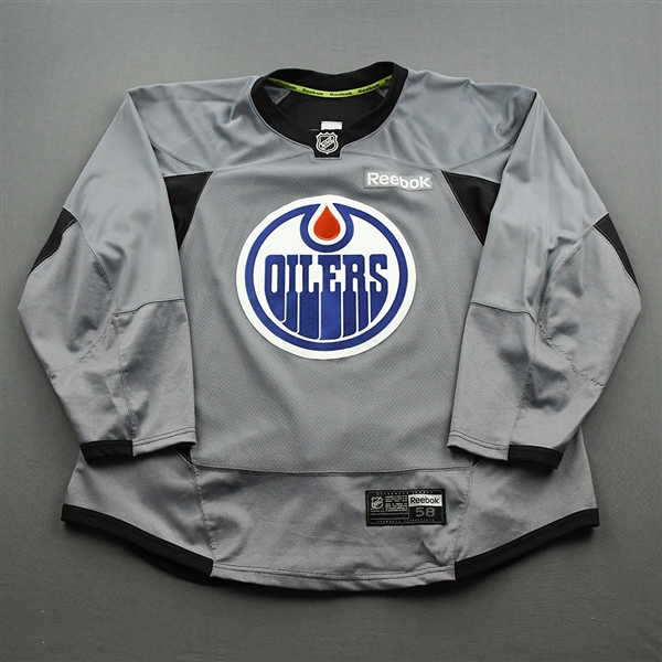 Milan Lucic - Edmonton Oilers - Practice-Worn Jersey - 2016-17 NHL Season