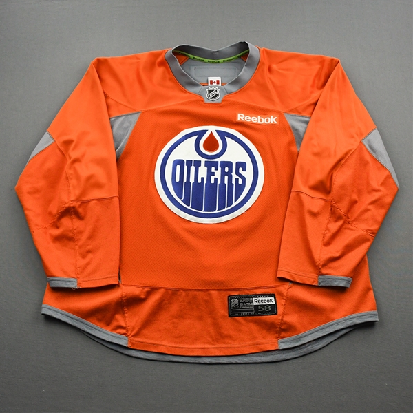 Darnell Nurse - Edmonton Oilers - Practice-Worn Jersey - 2016-17 NHL Season