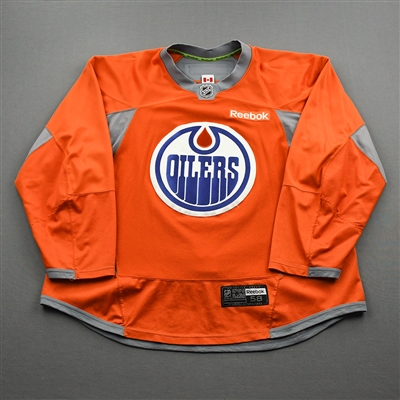 Darnell Nurse - Edmonton Oilers - Practice-Worn Jersey - 2016-17 NHL Season