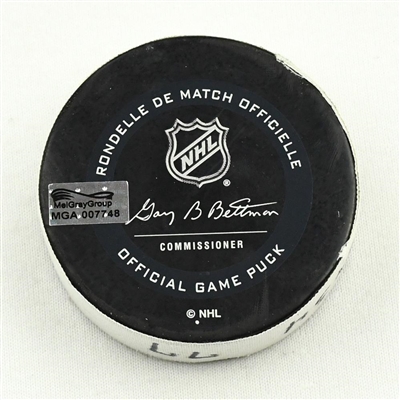 T.J. Oshie - Washington Capitals - Goal Puck - March 9, 2021 vs. New Jersey Devils (Capitals Logo)