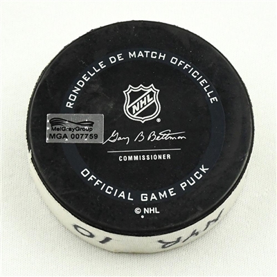 Artemi Panarin - New York Rangers - Goal Puck - March 19, 2021 vs. Washington Capitals (Capitals Logo)