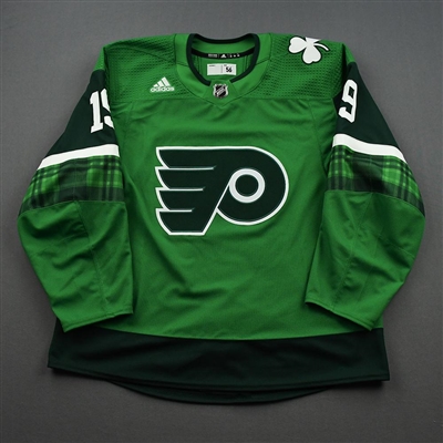 Nolan Patrick - St. Patrick's Day Warm-Up Worn Autographed Jersey 