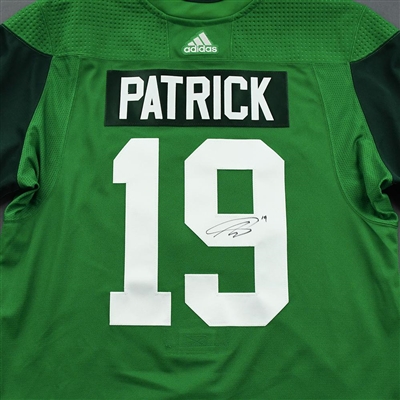 Nolan Patrick - St. Patrick's Day Warm-Up Worn Autographed Jersey 