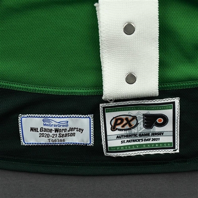 Nolan Patrick - St. Patrick's Day Warm-Up Worn Autographed Jersey 