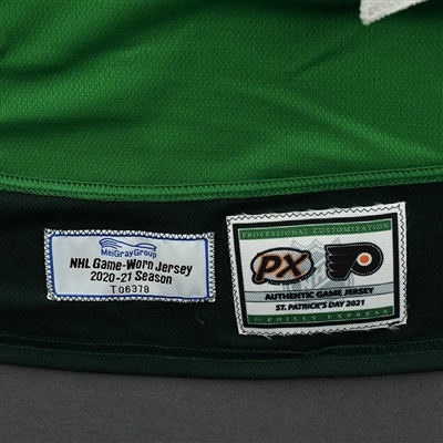 Nate Prosser - St. Patrick's Day Warm-Up Worn Autographed Jersey 