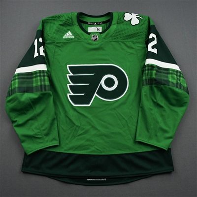 Michael Raffl - St. Patrick's Day Warm-Up Issued Autographed Jersey 