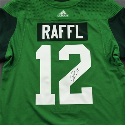Michael Raffl - St. Patrick's Day Warm-Up Issued Autographed Jersey 