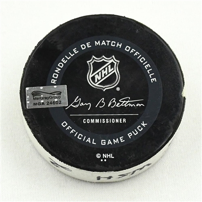 Justin Schultz - Washington Capitals - Goal Puck - January 26, 2021 vs. New York Islanders (Capitals Logo)