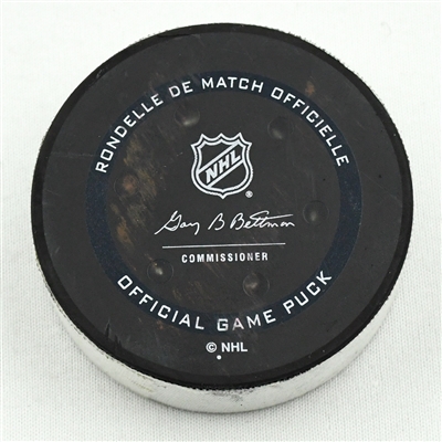 Brandon Tanev - Pittsburgh Penguins - Goal Puck - (Rare TRACKING PUCK) January 13, 2021 vs. Philadelphia Flyers (NHL Logo)