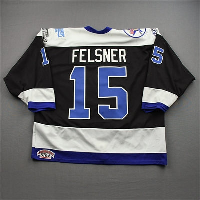 Denny Felsner - Chesapeake Icebreakers - Game-Worn Jersey w/A - 1997-98 ECHL Season