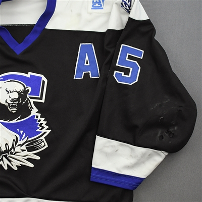 Denny Felsner - Chesapeake Icebreakers - Game-Worn Jersey w/A - 1997-98 ECHL Season