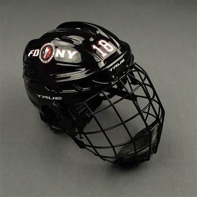 Ed Bohan - Game-Worn True Helmet - Worn in 47th Hockey Heroes Game (Autographed)