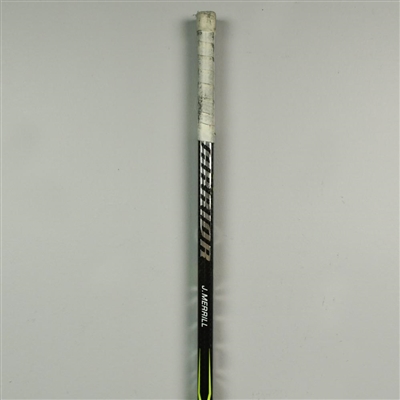 Jon Merrill - Game-Used Warrior Alpha QX Stick - 2018-19 NHL Season