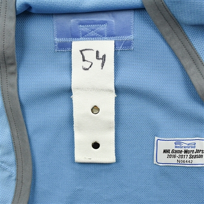 Jujhar Khaira - Edmonton Oilers - Practice-Worn Jersey - 2016-17 NHL Season