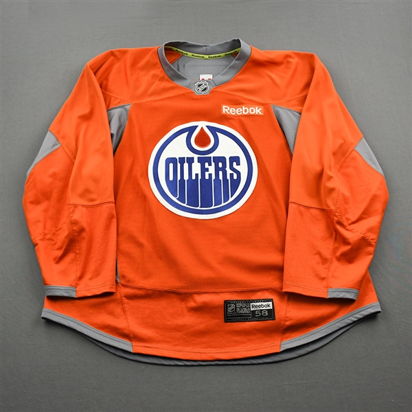 Eric Gryba - Edmonton Oilers - Practice-Worn Jersey - 2016-17 NHL Season