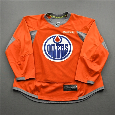 Matt Benning - Edmonton Oilers - Practice-Worn Jersey - 2016-17 NHL Season