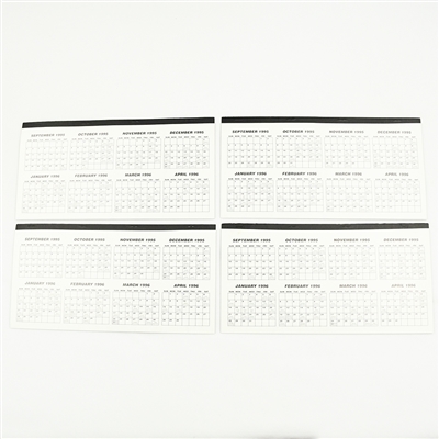 Baltimore Bandits Season Tickets Book (Lot of 4) - 1995-96 AHL Season