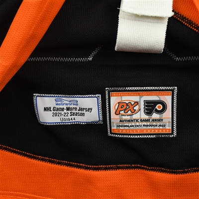 Cam Atkinson - Game-Worn Third Jersey w/ Lou Nolan 50 Years Patch - April 9, 2022