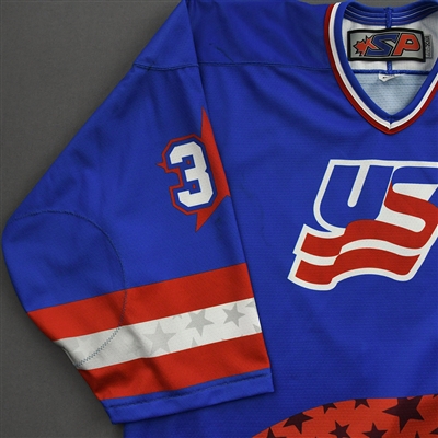Trey Augustine - 2022 U.S. NTDP U-17 - Game-Worn Heroes Appreciation '96 Throwback Autographed Jersey