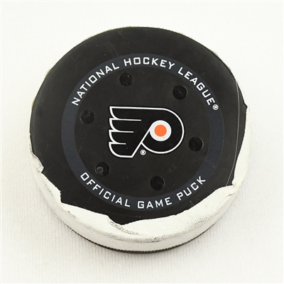 Josh Bailey - New York Islanders - Goal Puck - January 18, 2022 vs. Philadelphia Flyers (Flyers Logo)