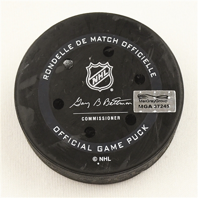 Dustin Brown - Los Angeles Kings - Goal Puck - March 4, 2022 vs. Columbus Blue Jackets (Blue Jackets Logo)
