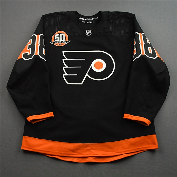 Patrick Brown - Game-Worn Third Jersey w/ Lou Nolan 50 Years Patch - April 9, 2022