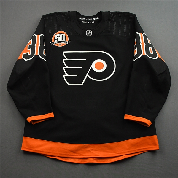 Patrick Brown - Game-Worn Third Jersey w/ Lou Nolan 50 Years Patch - April 9, 2022