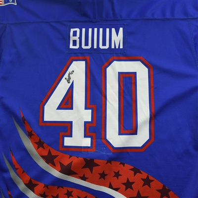 Zeev Buium - 2022 U.S. NTDP U-17 - Game-Worn Heroes Appreciation '96 Throwback Autographed Jersey