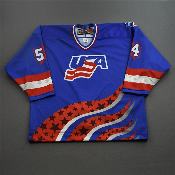 Charlie Cerrato - 2022 U.S. NTDP U-17 - Game-Worn Heroes Appreciation 96 Throwback Autographed Jersey