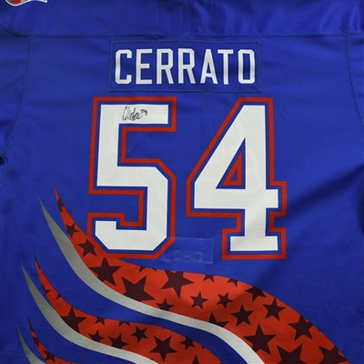 Charlie Cerrato - 2022 U.S. NTDP U-17 - Game-Worn Heroes Appreciation '96 Throwback Autographed Jersey