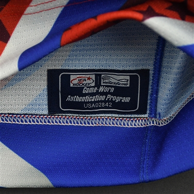 Charlie Cerrato - 2022 U.S. NTDP U-17 - Game-Worn Heroes Appreciation '96 Throwback Autographed Jersey