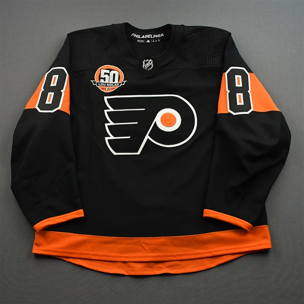 Kevin Connauton - Game-Worn Third Jersey w/ Lou Nolan 50 Years Patch - April 9, 2022