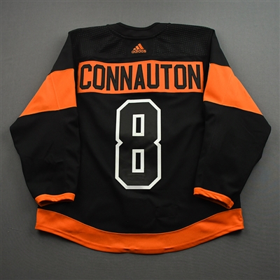 Kevin Connauton - Game-Worn Third Jersey w/ Lou Nolan 50 Years Patch - April 9, 2022