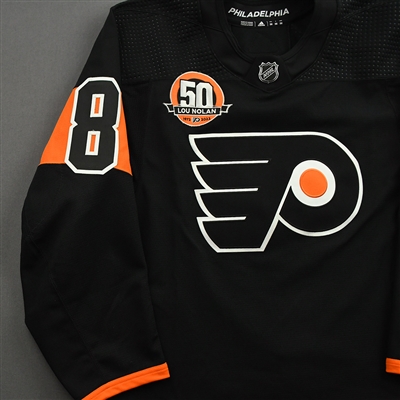 Kevin Connauton - Game-Worn Third Jersey w/ Lou Nolan 50 Years Patch - April 9, 2022