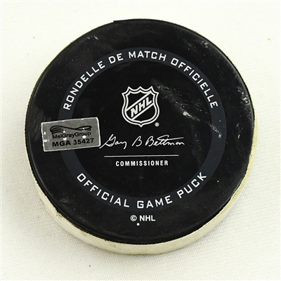 Sidney Crosby - Pittsburgh Penguins - Goal Puck - May 4, 2021 vs. Philadelphia Flyers (Flyers Logo)