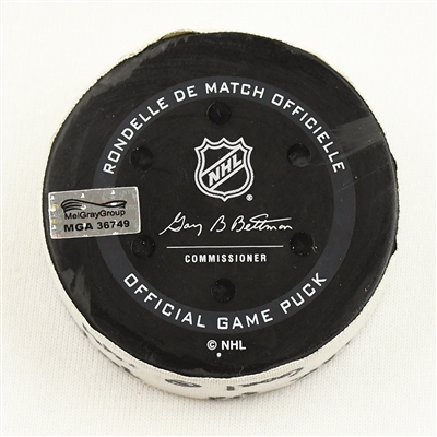 Phillip Danault - Los Angeles Kings - Goal Puck - January 15, 2022 vs. Seattle Kraken (Kraken Inaugural Season Logo)