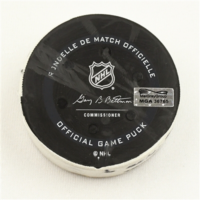 Ryan Donato - Seattle Kraken - Goal Puck - January 17, 2022 vs. Chicago Blackhawks (Kraken Inaugural Season Logo)