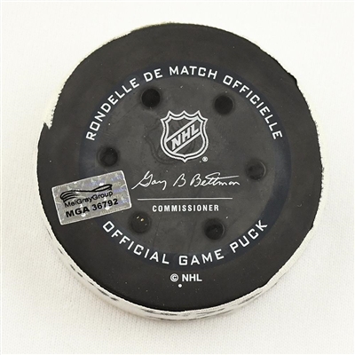 Anthony Duclair - Florida Panthers - Goal Puck - January 23, 2022 vs. Seattle Kraken (Kraken Inaugural Season Logo)