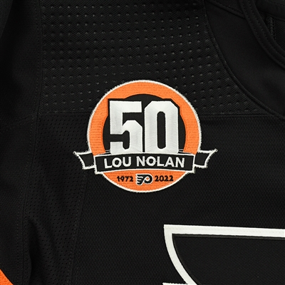 Joel Farabee - Game-Issued Third Jersey w/ Lou Nolan 50 Years Patch - April 9, 2022