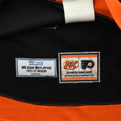 Joel Farabee - Game-Issued Third Jersey w/ Lou Nolan 50 Years Patch - April 9, 2022