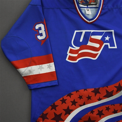 Ryan Fine - 2022 U.S. NTDP U-17 - Game-Worn Heroes Appreciation '96 Throwback Autographed Jersey